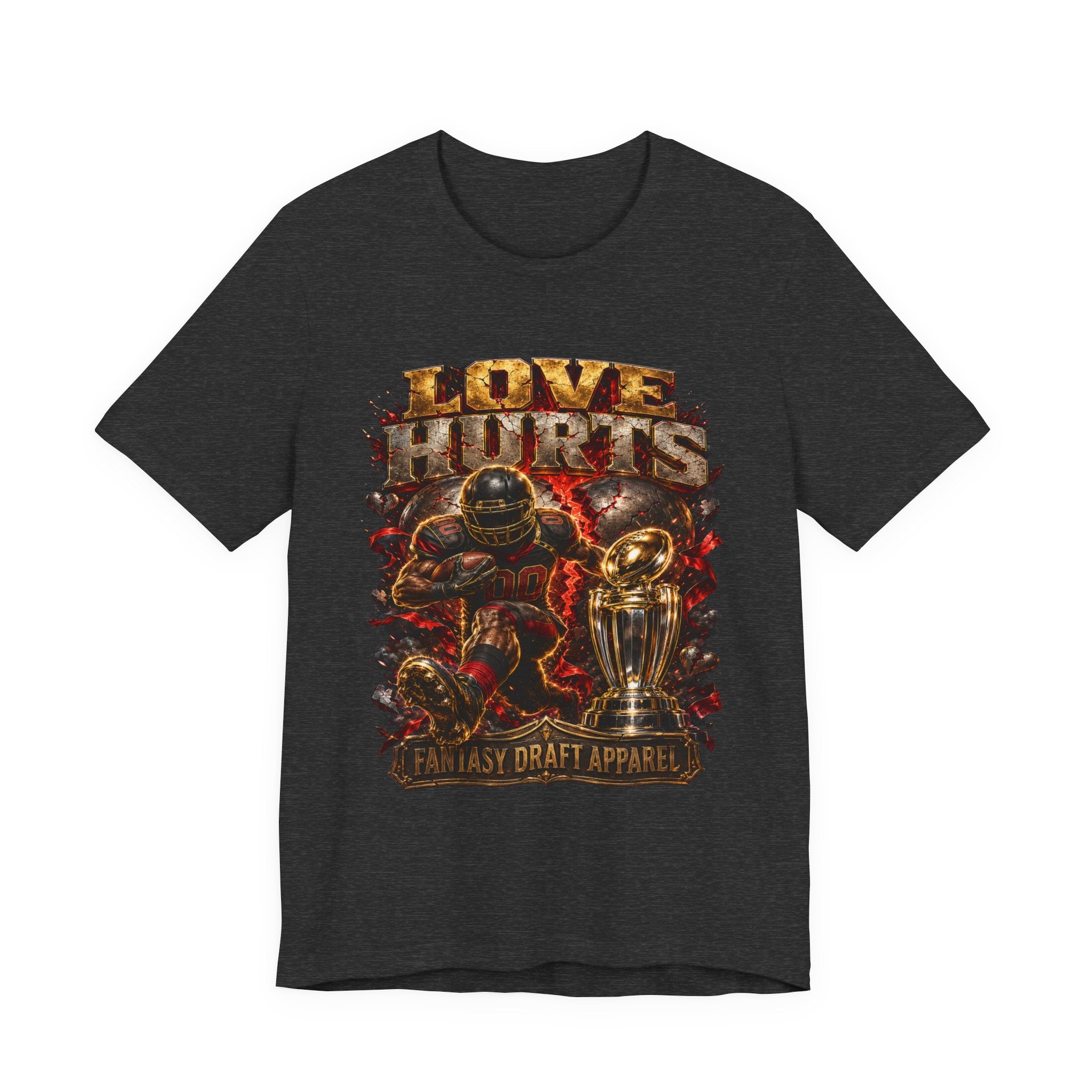 Love Hurts Premium Football Tee
