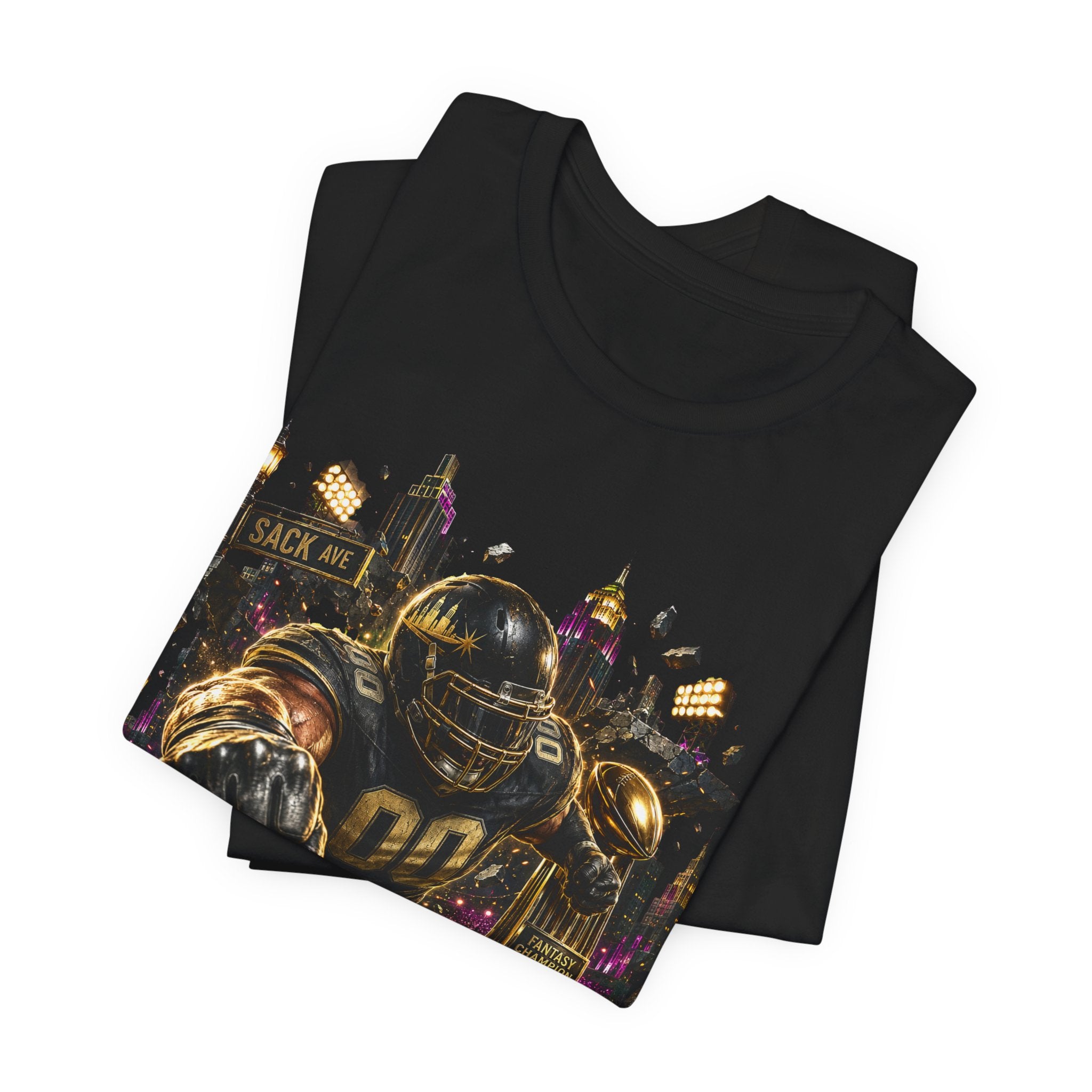 Sacks and the City Premium Football Tee