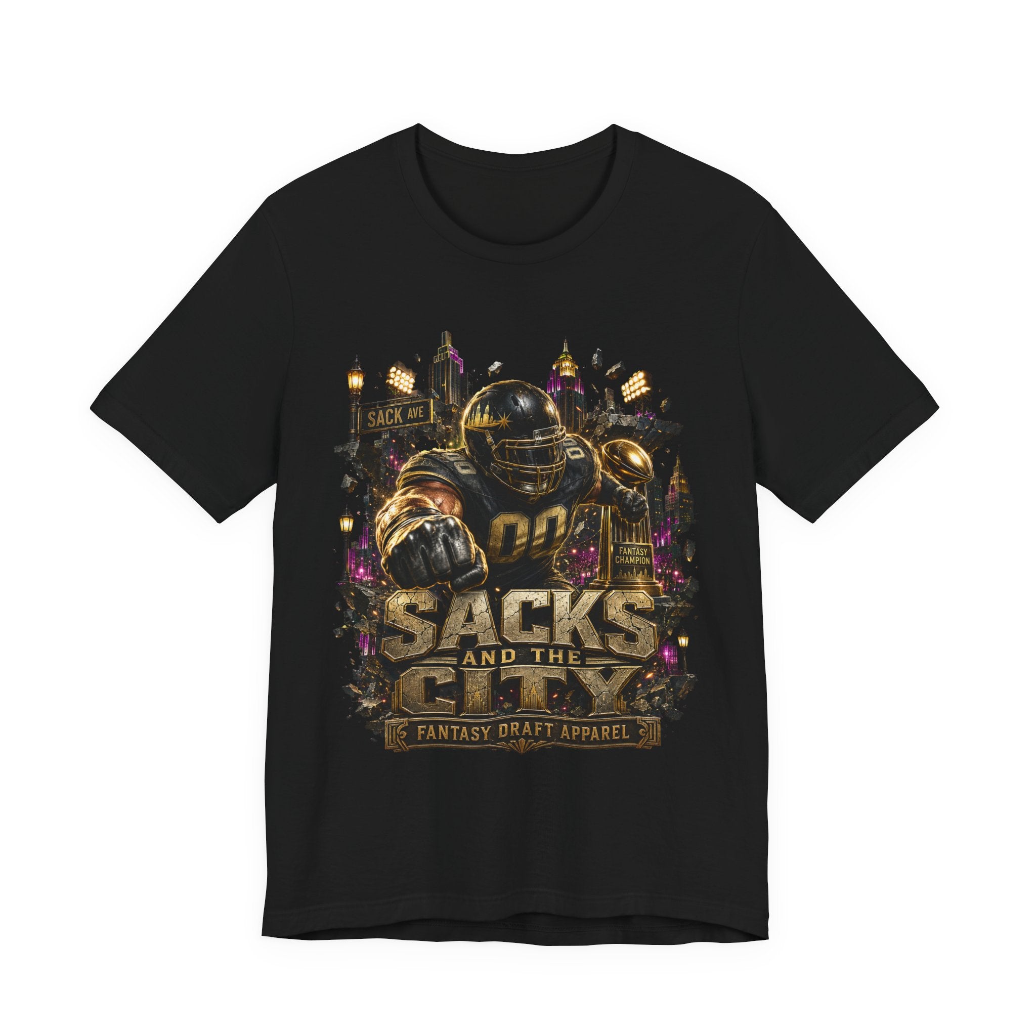 Sacks and the City Premium Football Tee