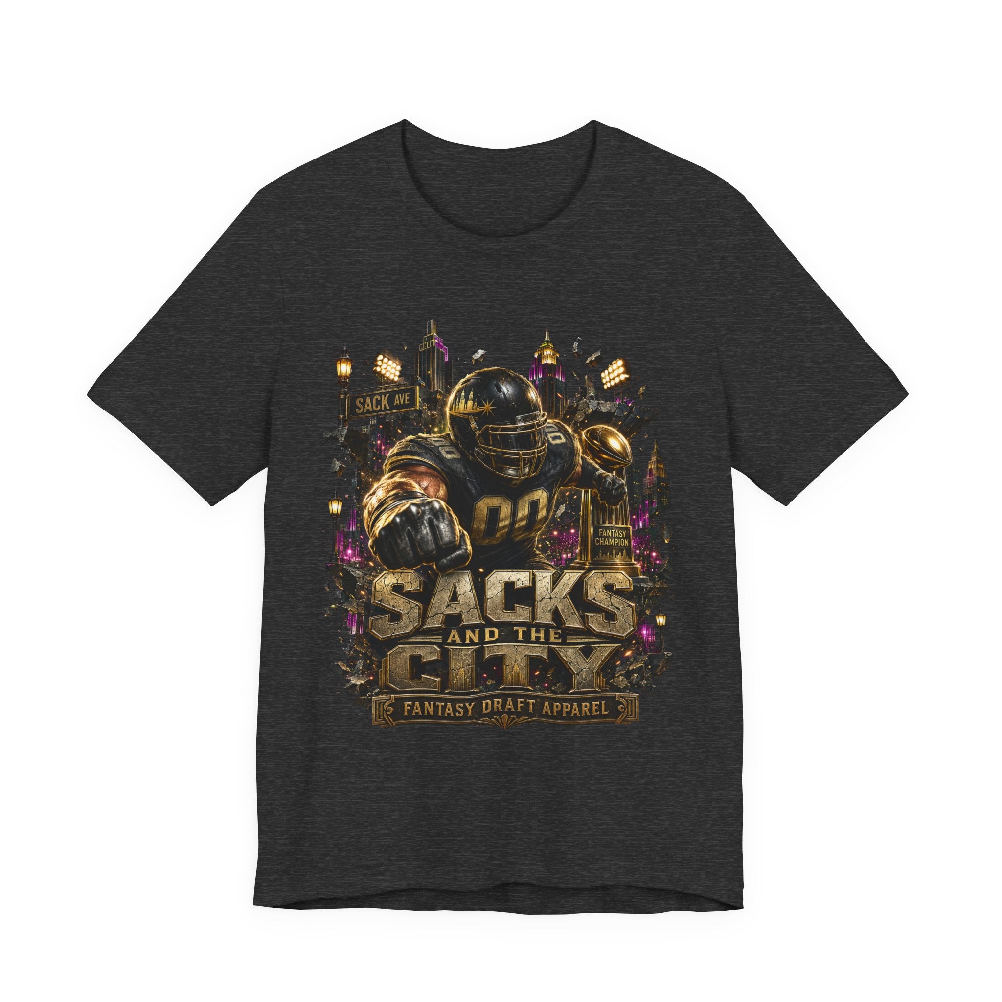 Sacks and the City Premium Football Tee