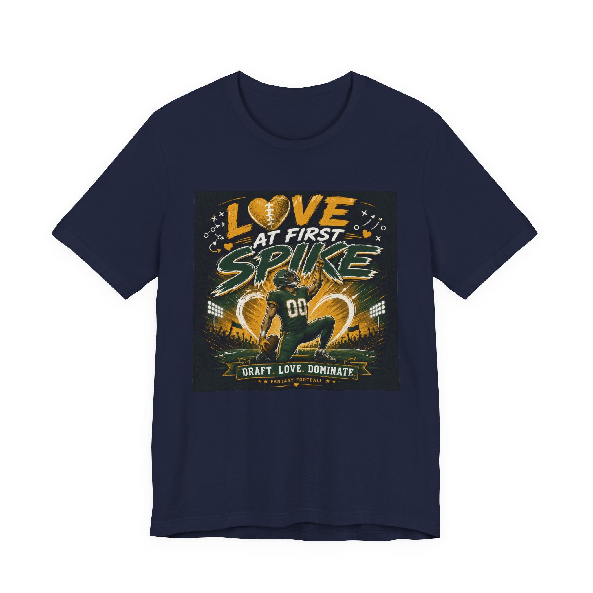Love at First Spike Fantasy Football Tee