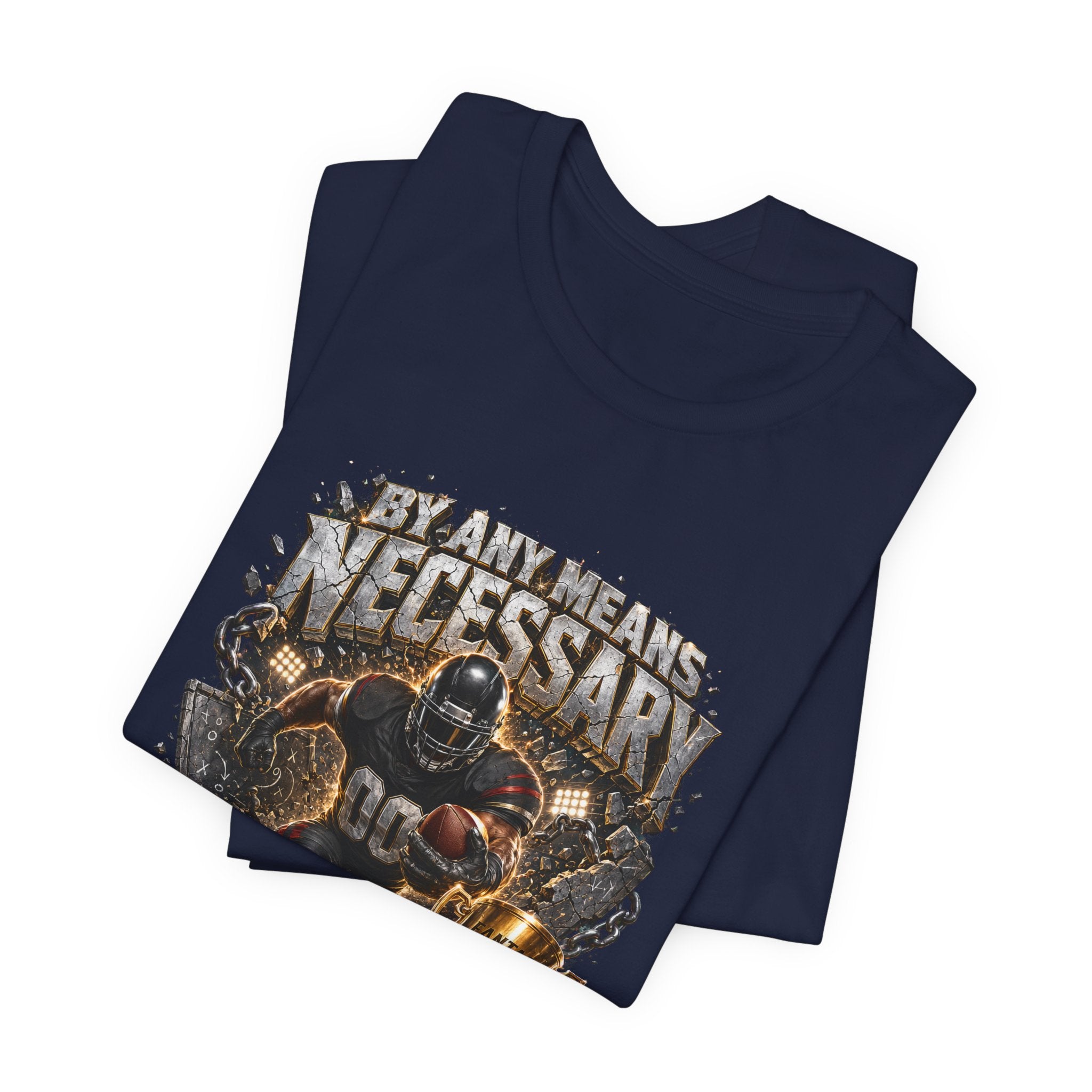 By Any Means Necessary Premium Football Tee