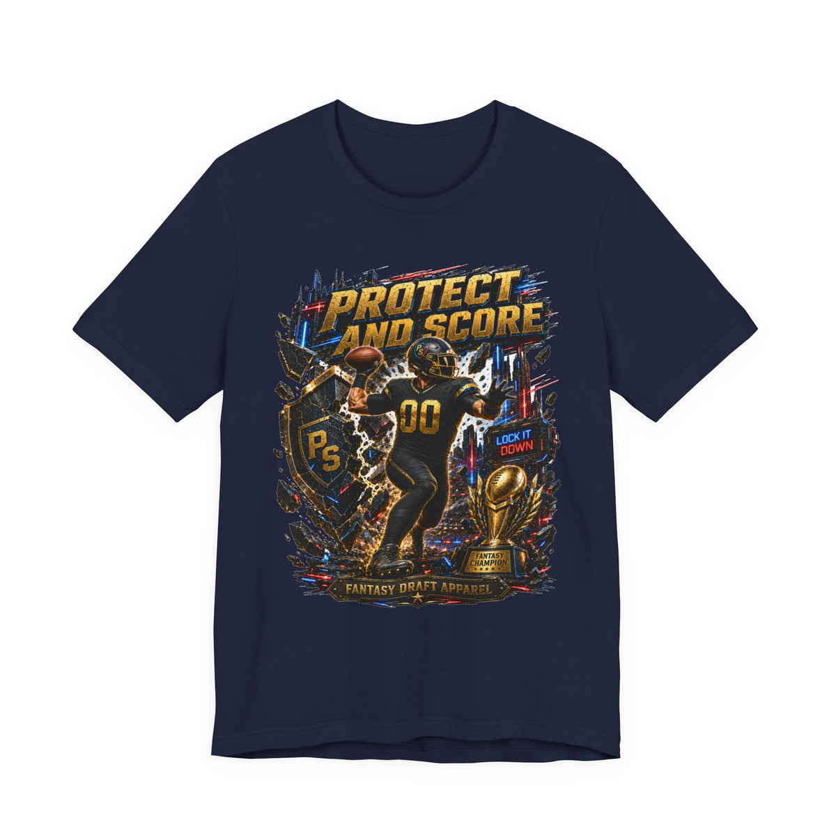 Protect and Score Team Football Tee