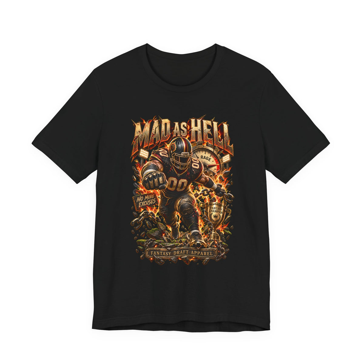 Mad As Hell Team Football Tee