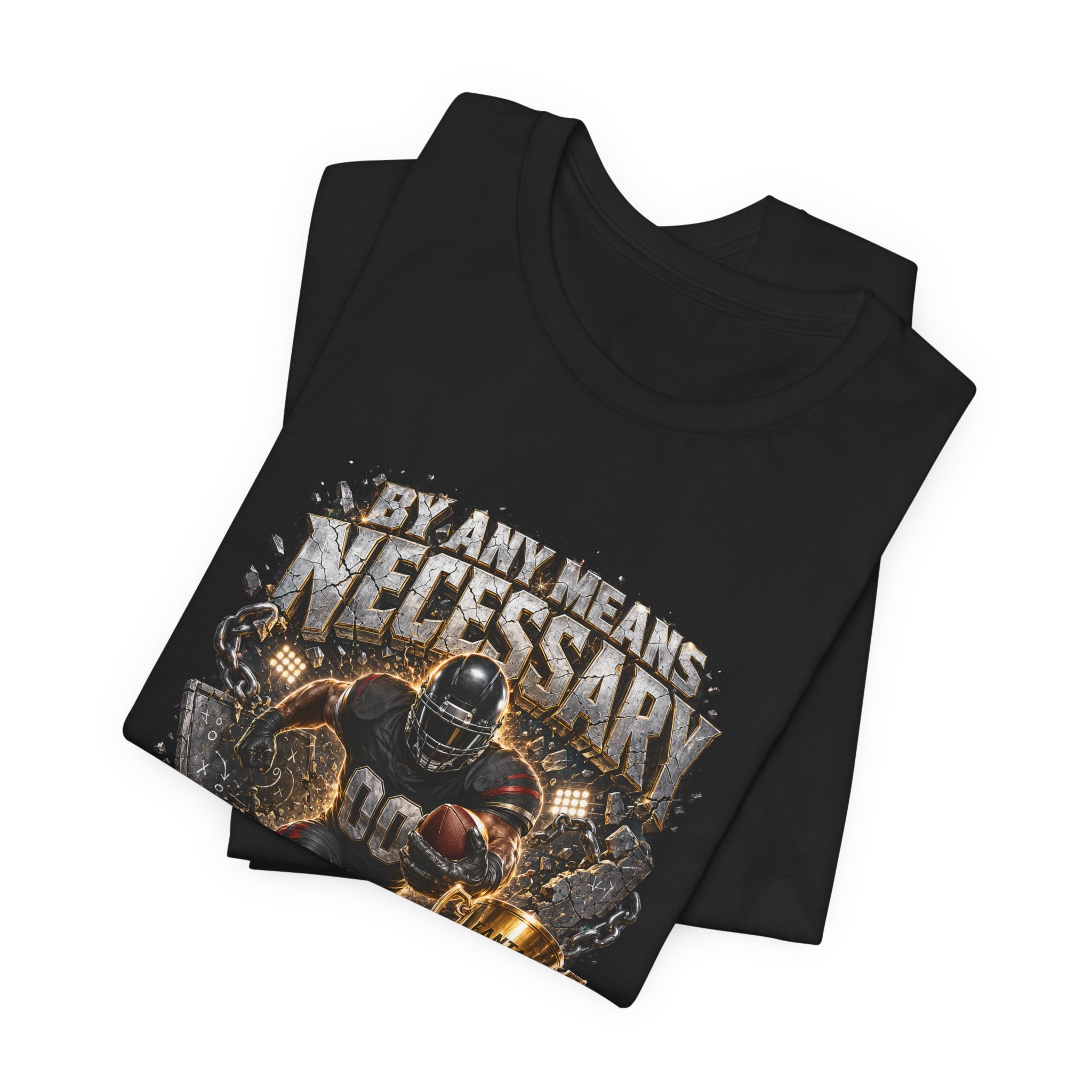 By Any Means Necessary Premium Football Tee