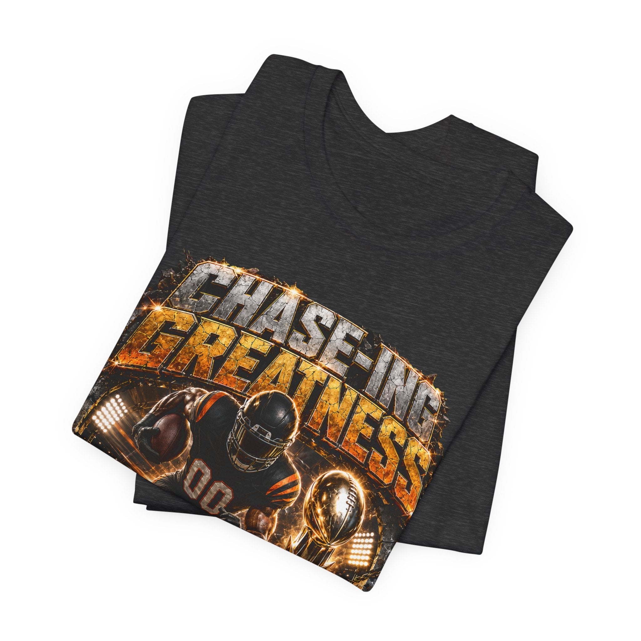 Chase-ing Greatness Premium Football Tee