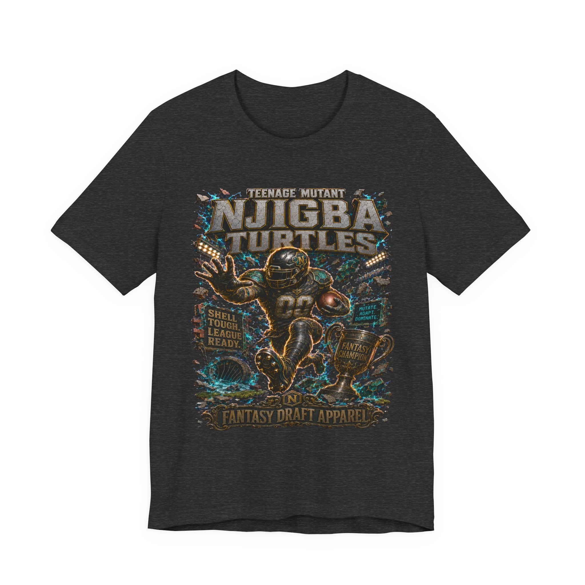 Teenage Mutant Njigba Turtles  Premium Football Tee