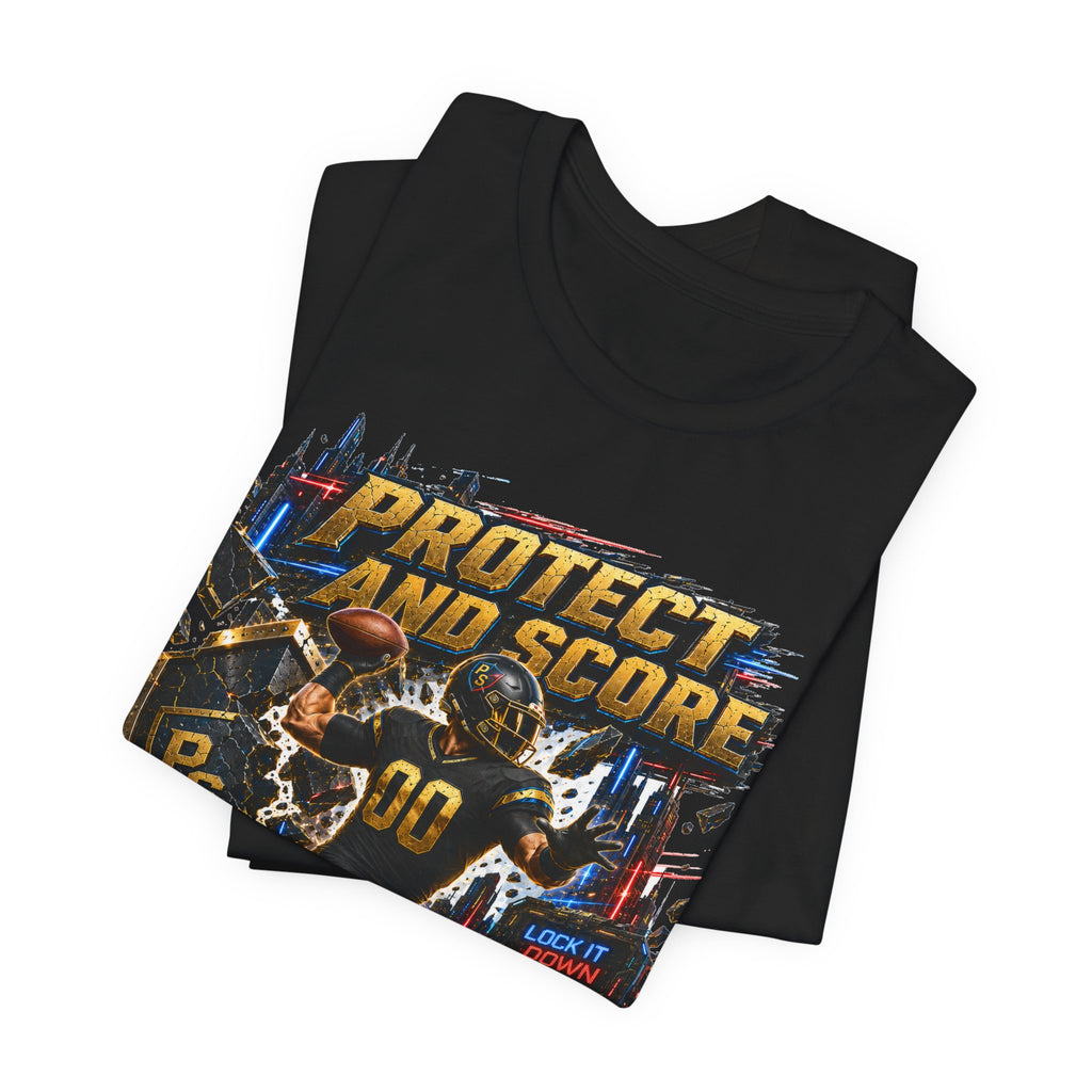 Protect and Score Team Football Tee