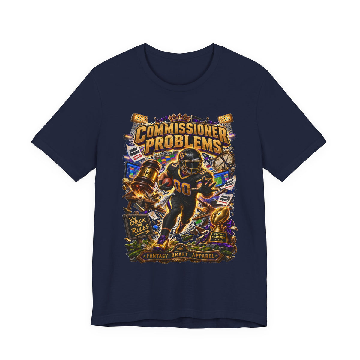 Commissioner Problems Team Football Tee