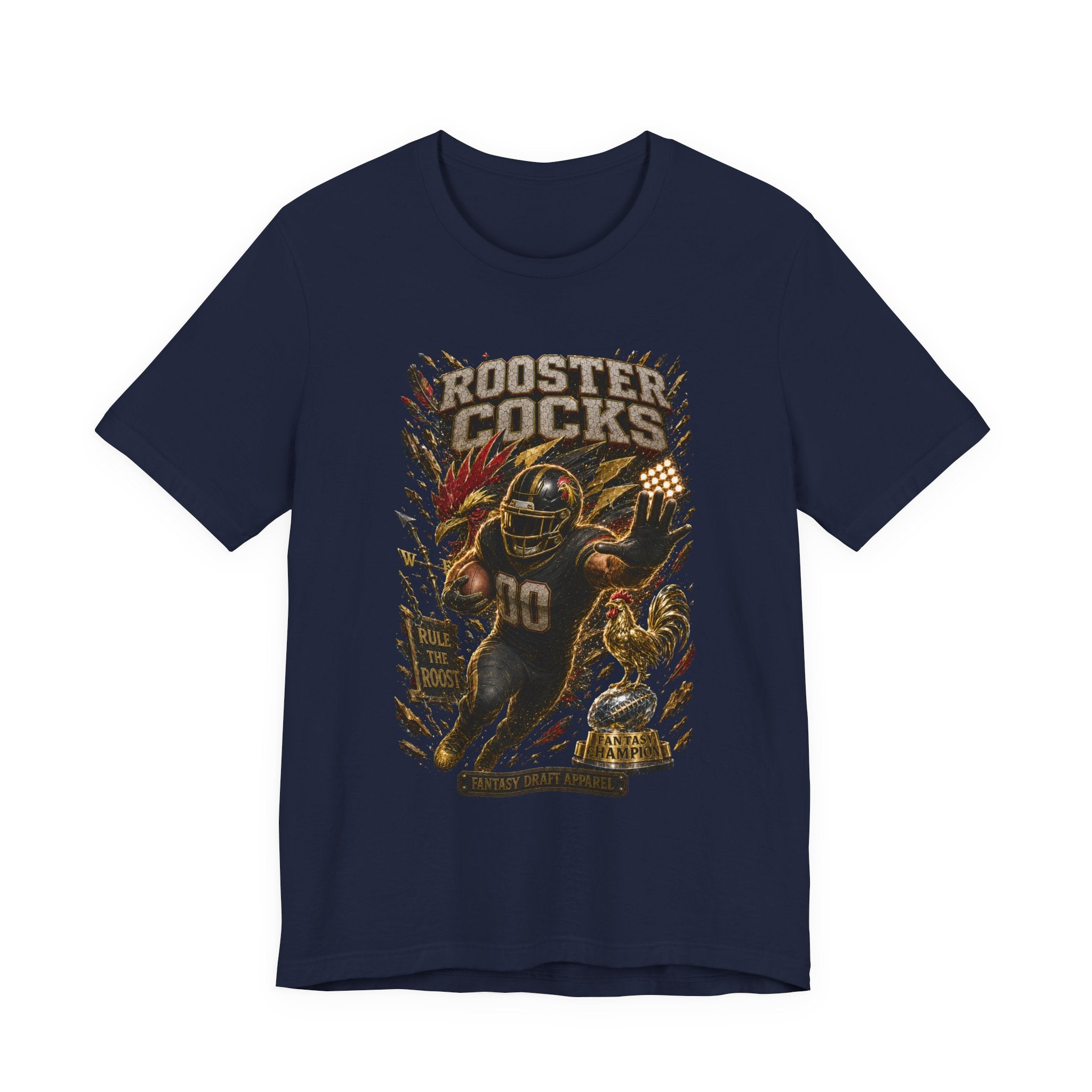 Rooster Cocks  Premium Football Tee