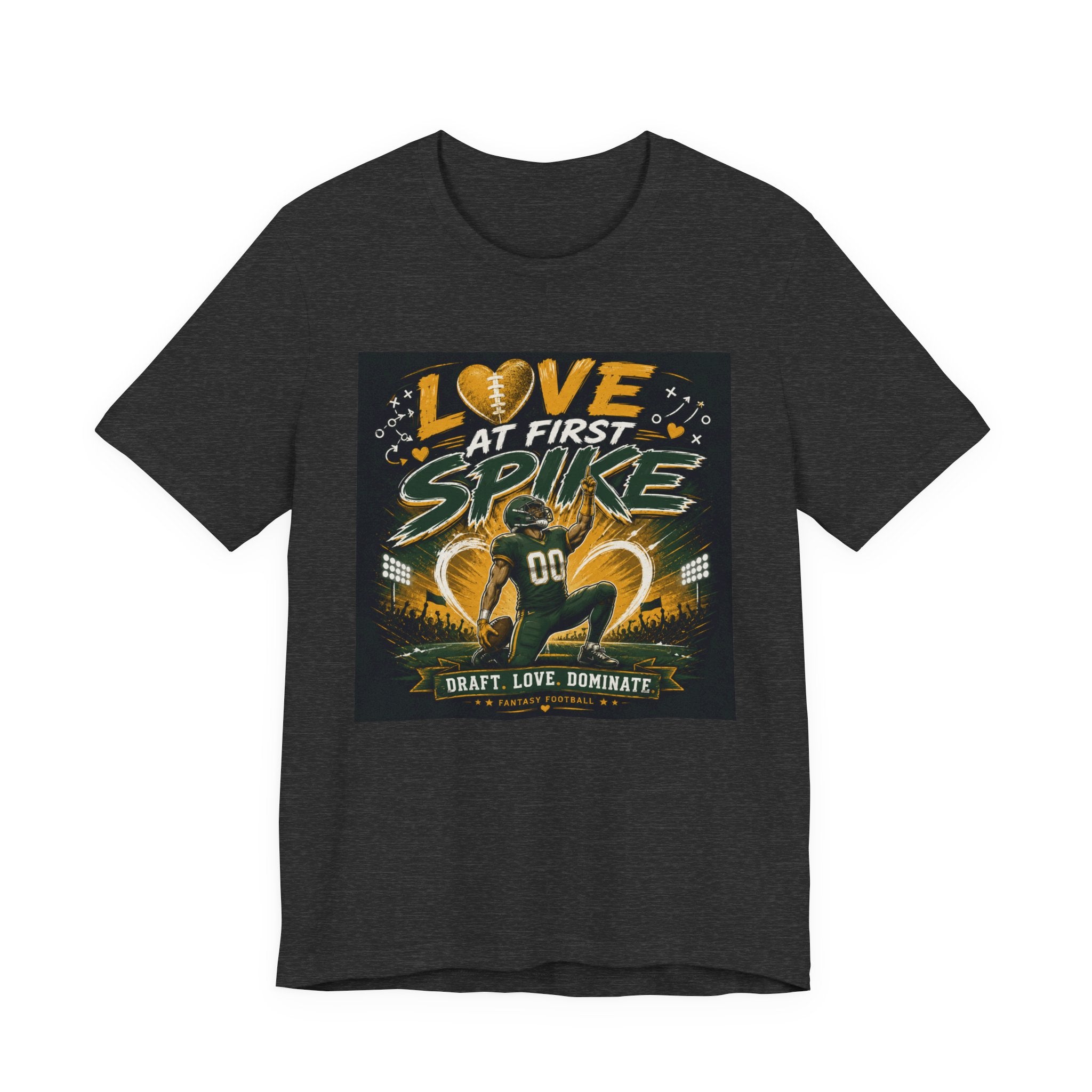 Love at First Spike Fantasy Football Tee