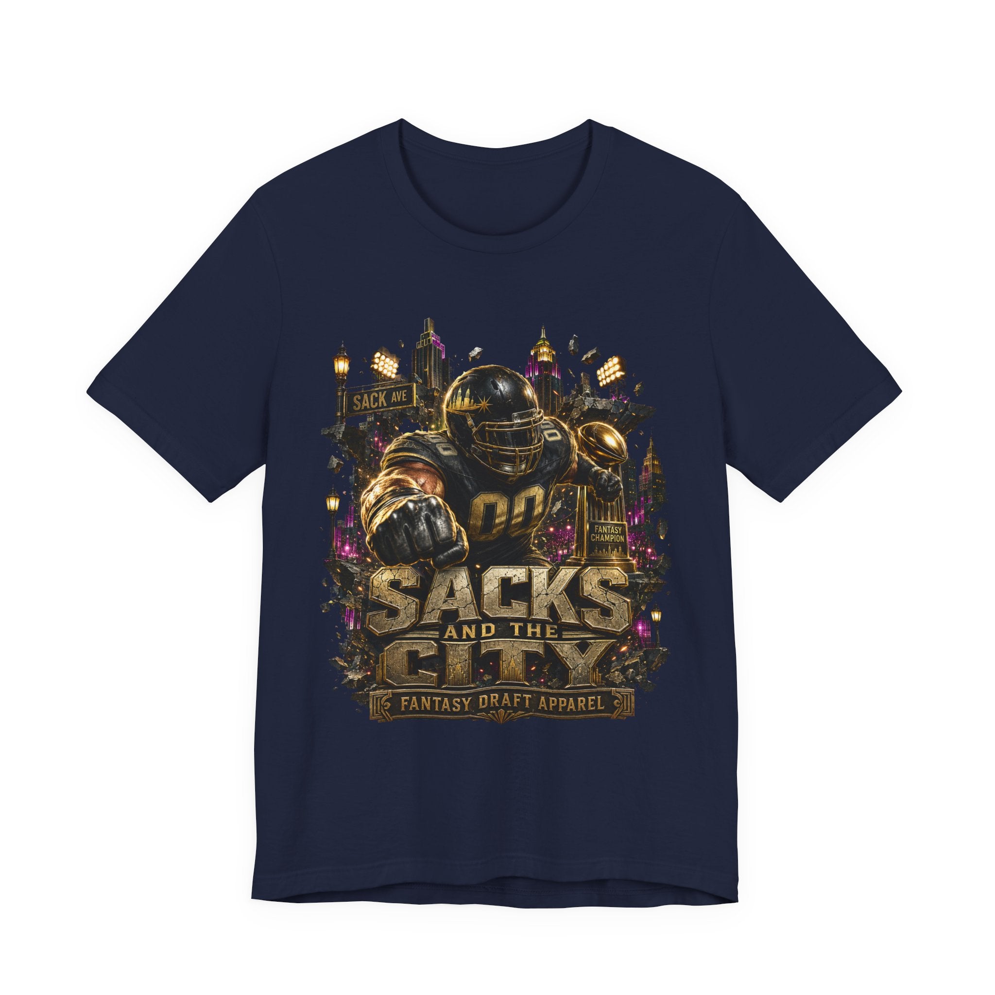 Sacks and the City Premium Football Tee