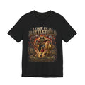 Love Is A Battlefield Premium Football Tee