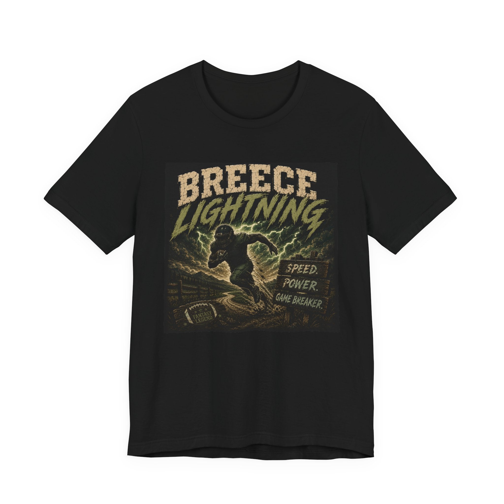 Breece Lightning Fantasy Football Tee