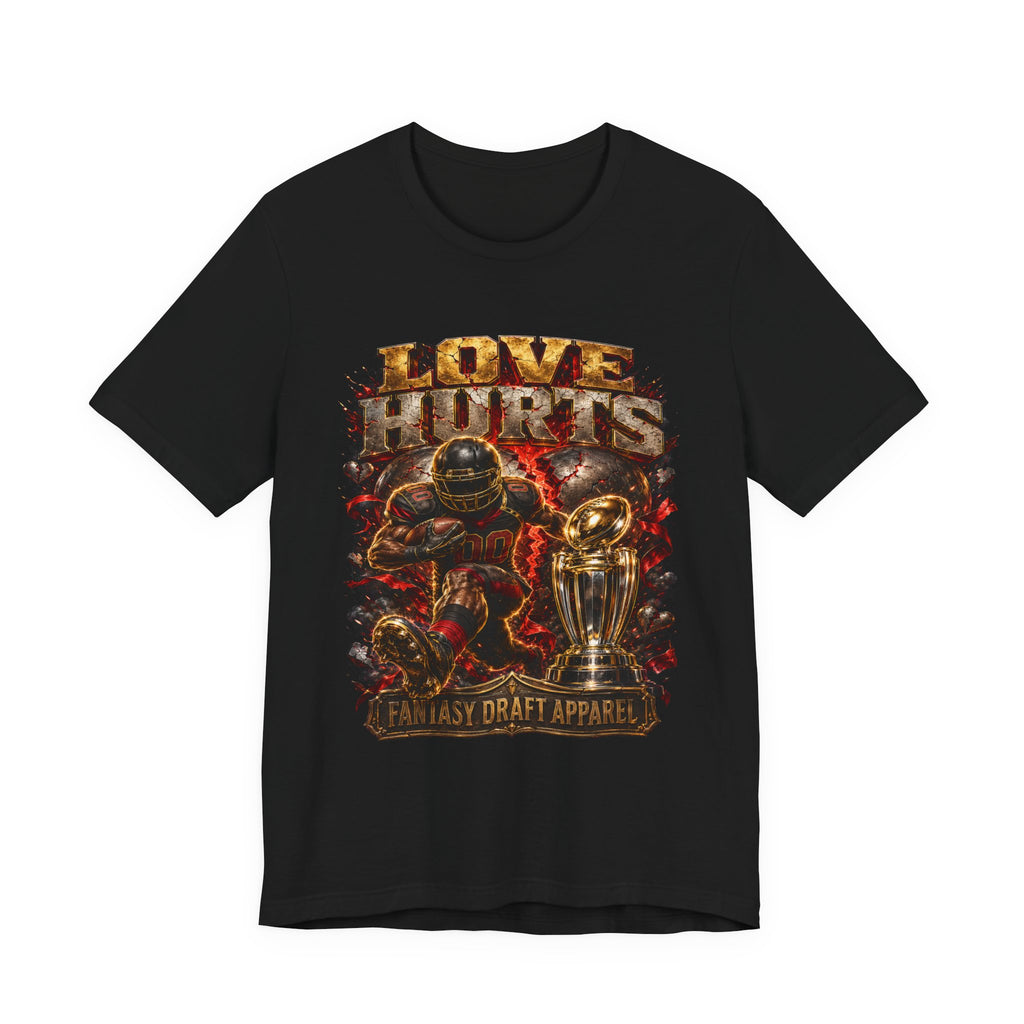 Love Hurts Premium Football Tee