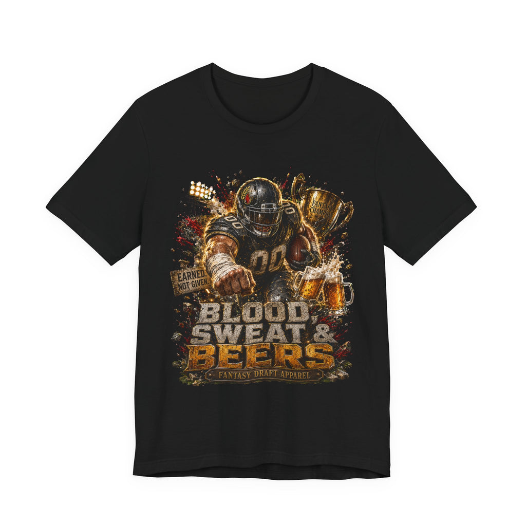 Blood, Sweat & Beers Premium Football Tee