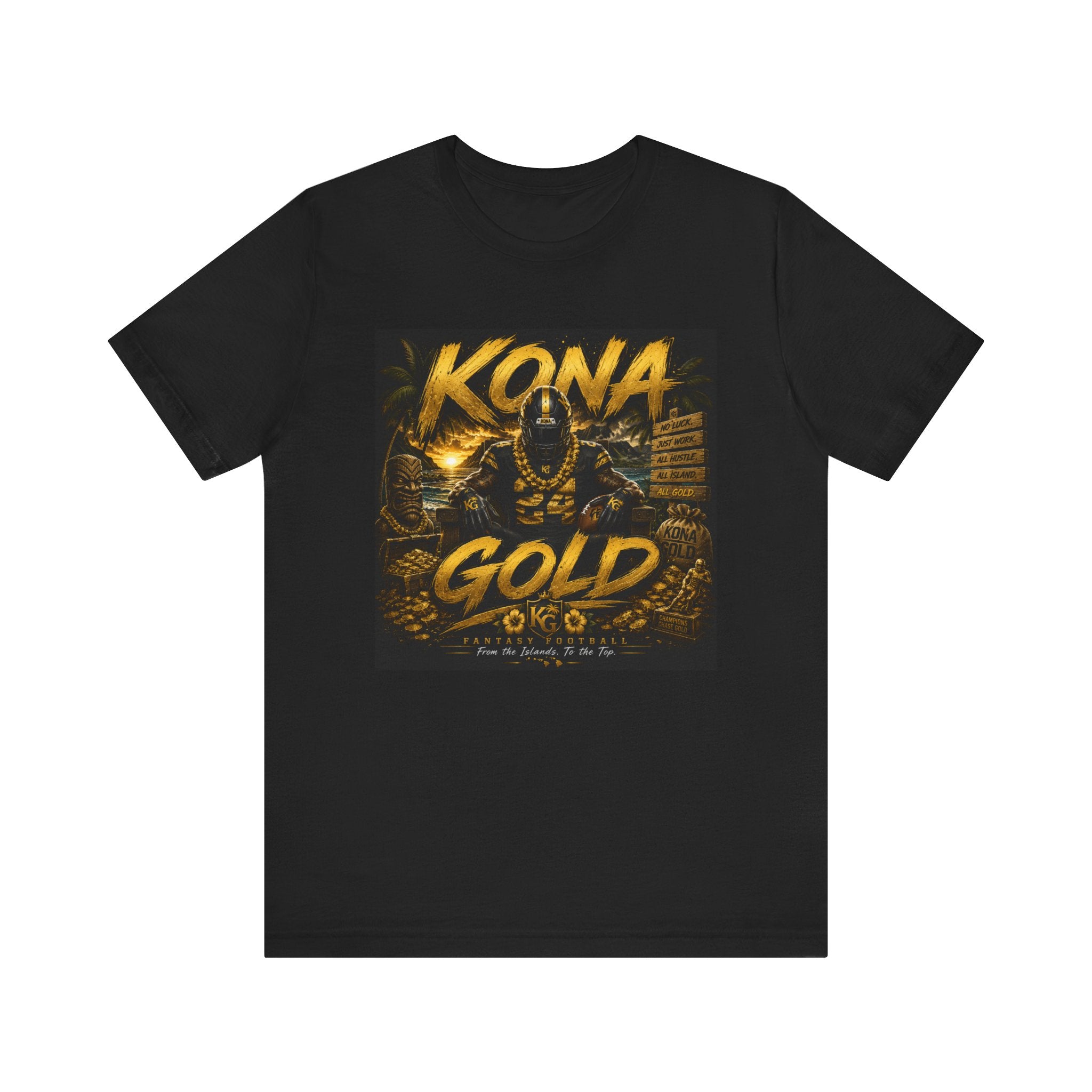 Kona Gold Football Tee