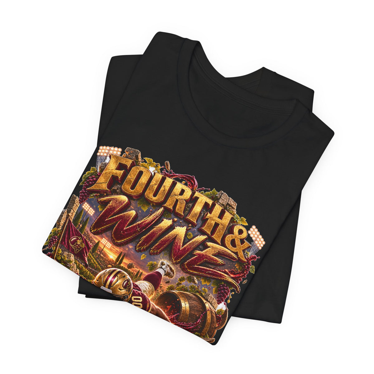 Fourth & Wine Team Football Tee