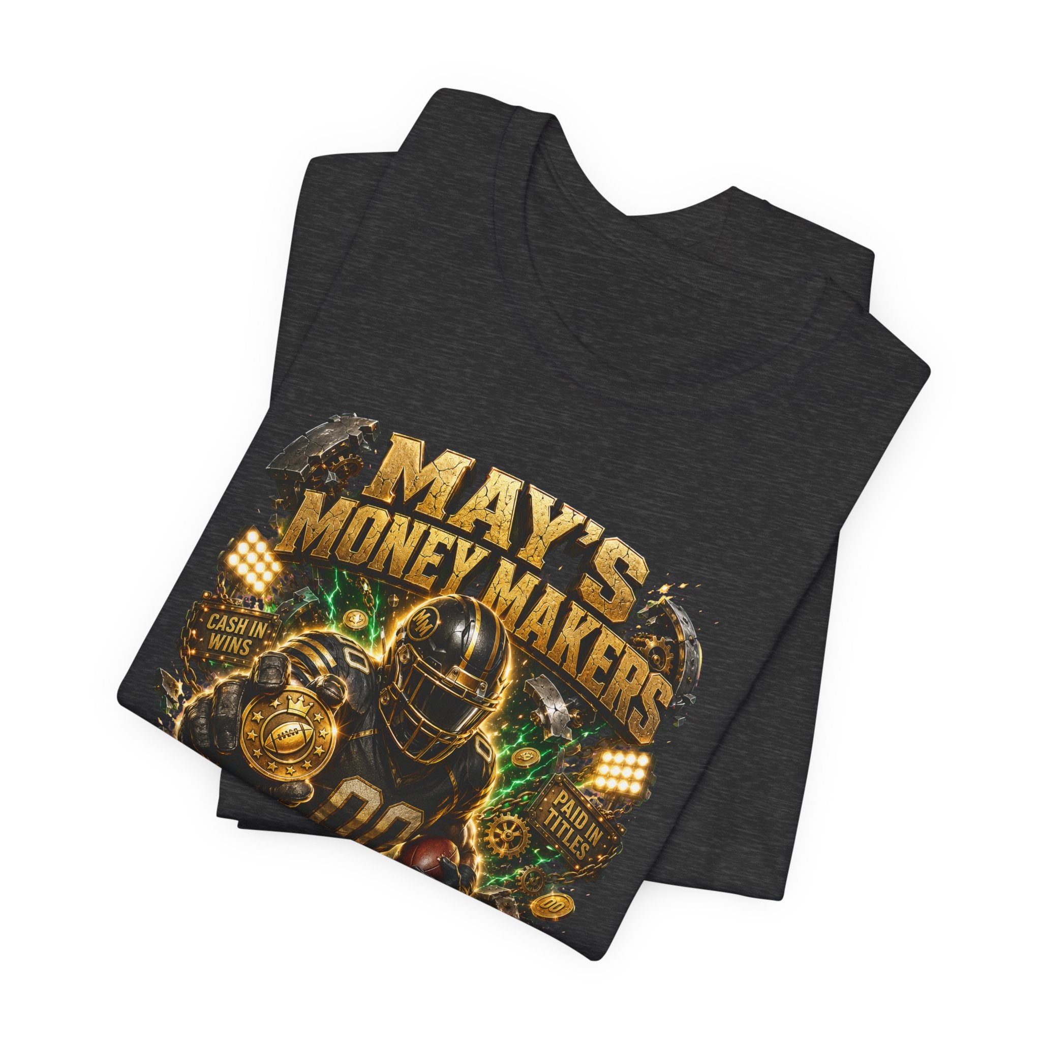 May’s Money Makers  Premium Football Tee