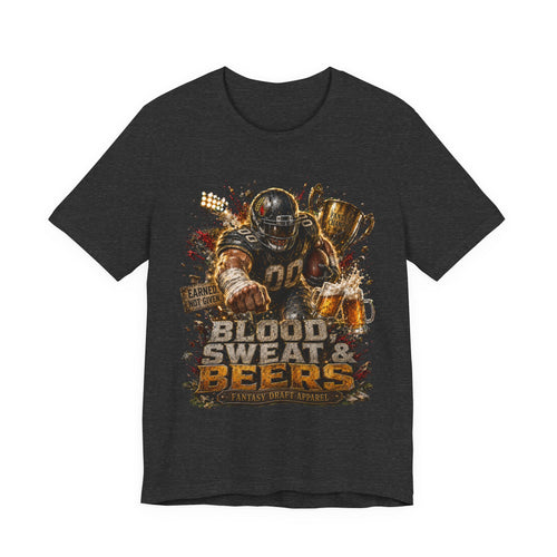 Blood, Sweat & Beers Premium Football Tee