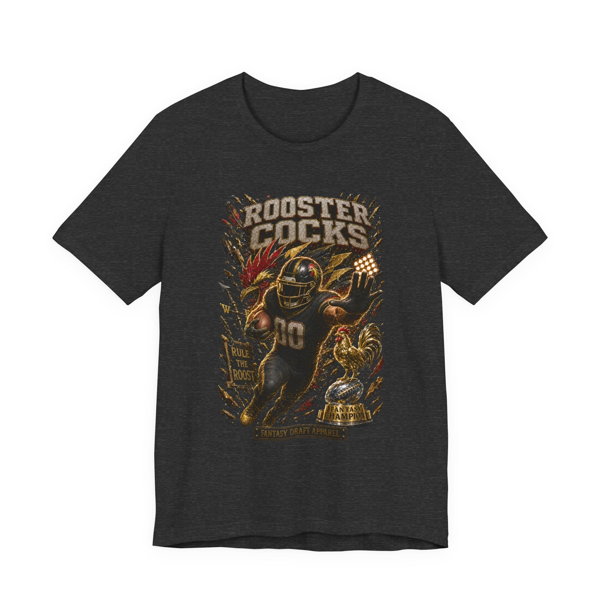 Rooster Cocks  Premium Football Tee
