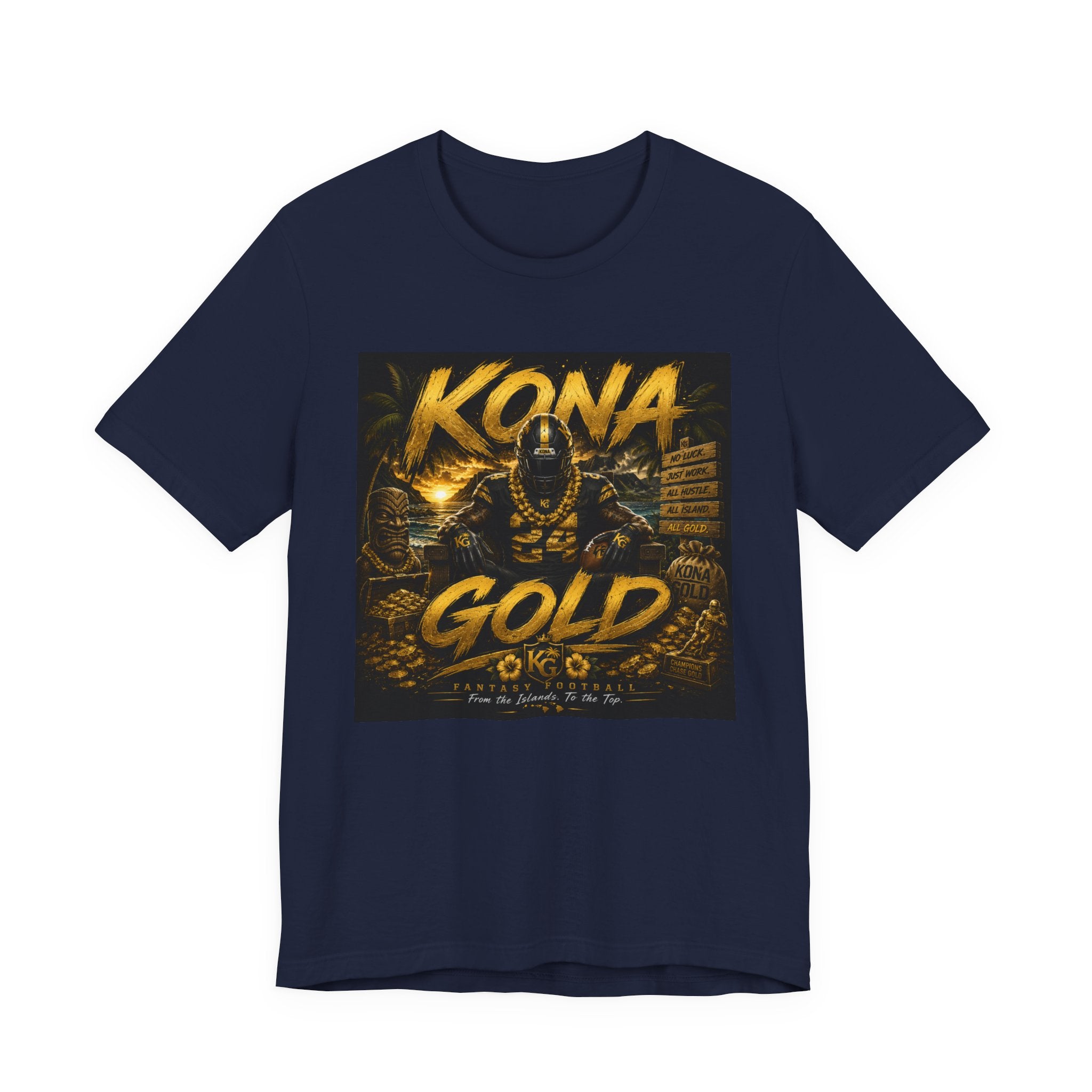 Kona Gold Football Tee