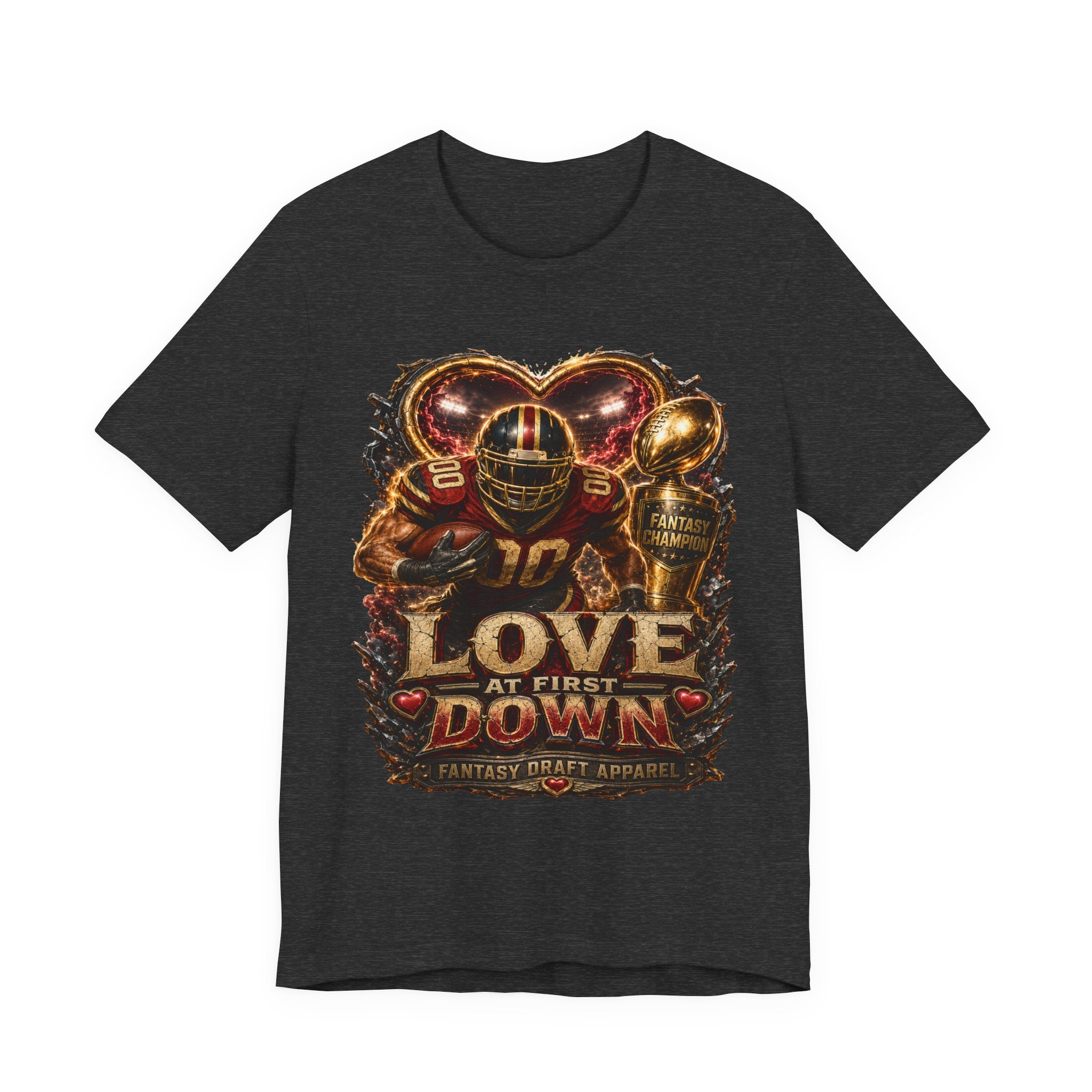 Love at First Down Premium Football Tee