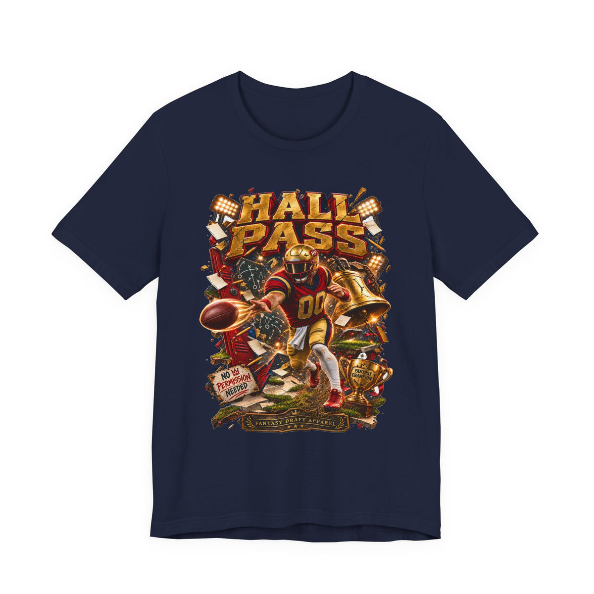 Hall Pass Team Football Tee