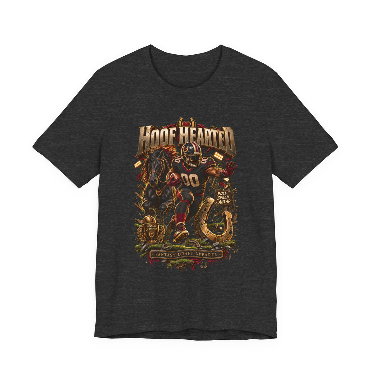 Hoof Hearted Team Football Tee