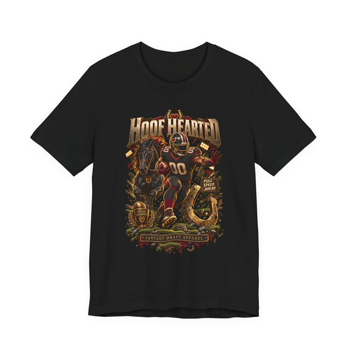Hoof Hearted Team Football Tee