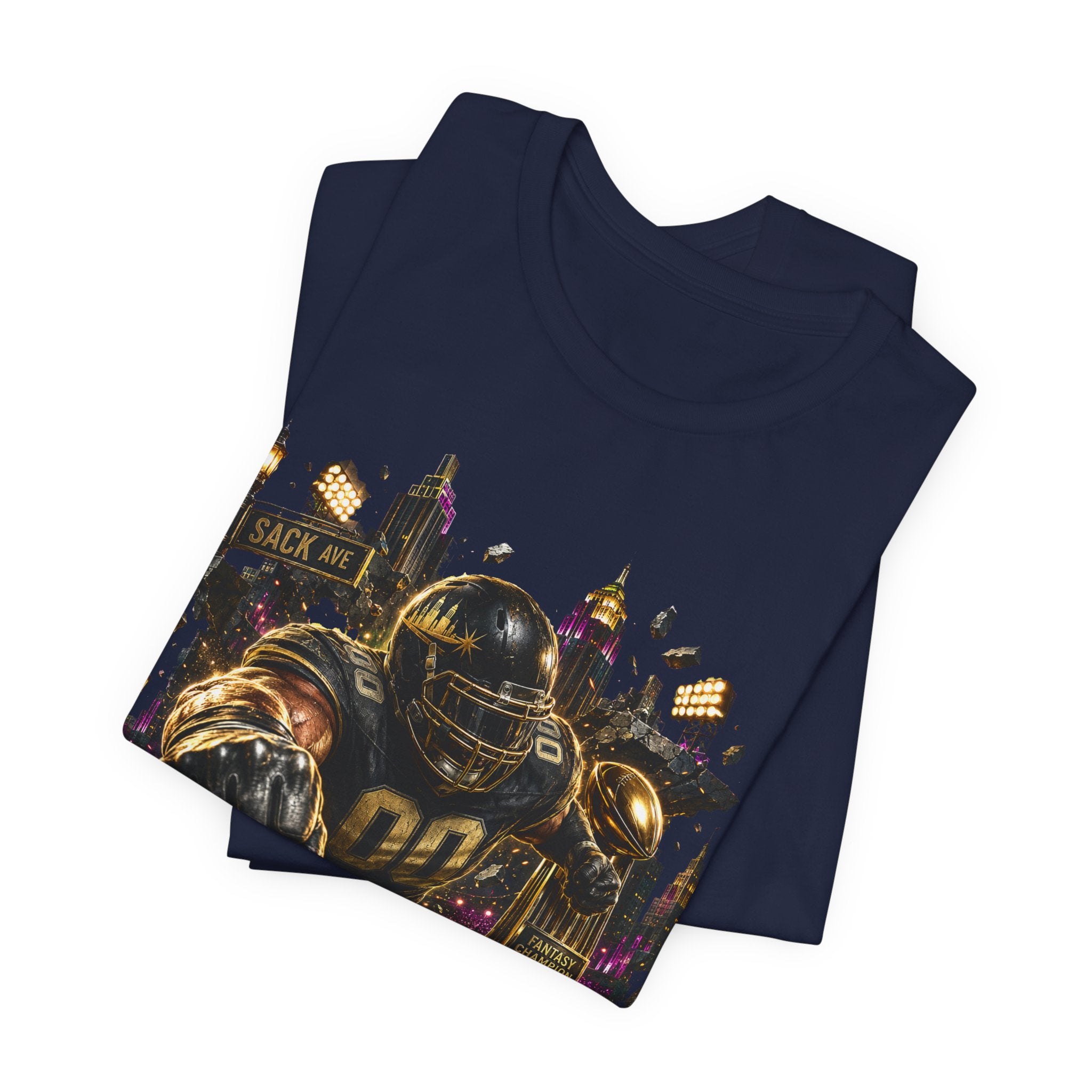 Sacks and the City Premium Football Tee