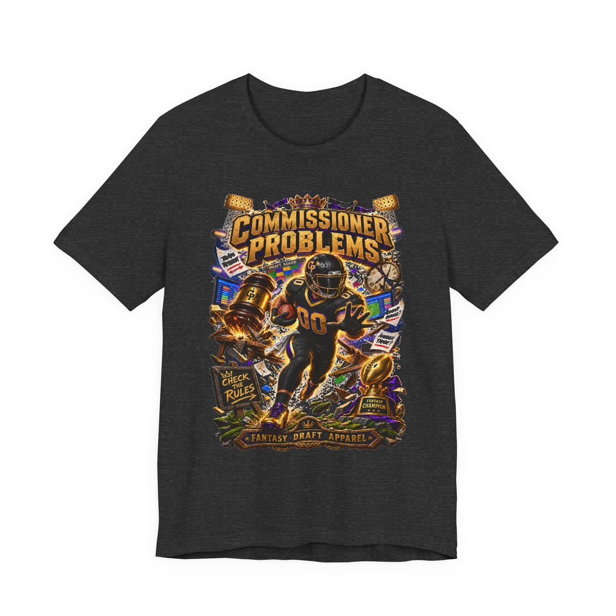 Commissioner Problems Team Football Tee