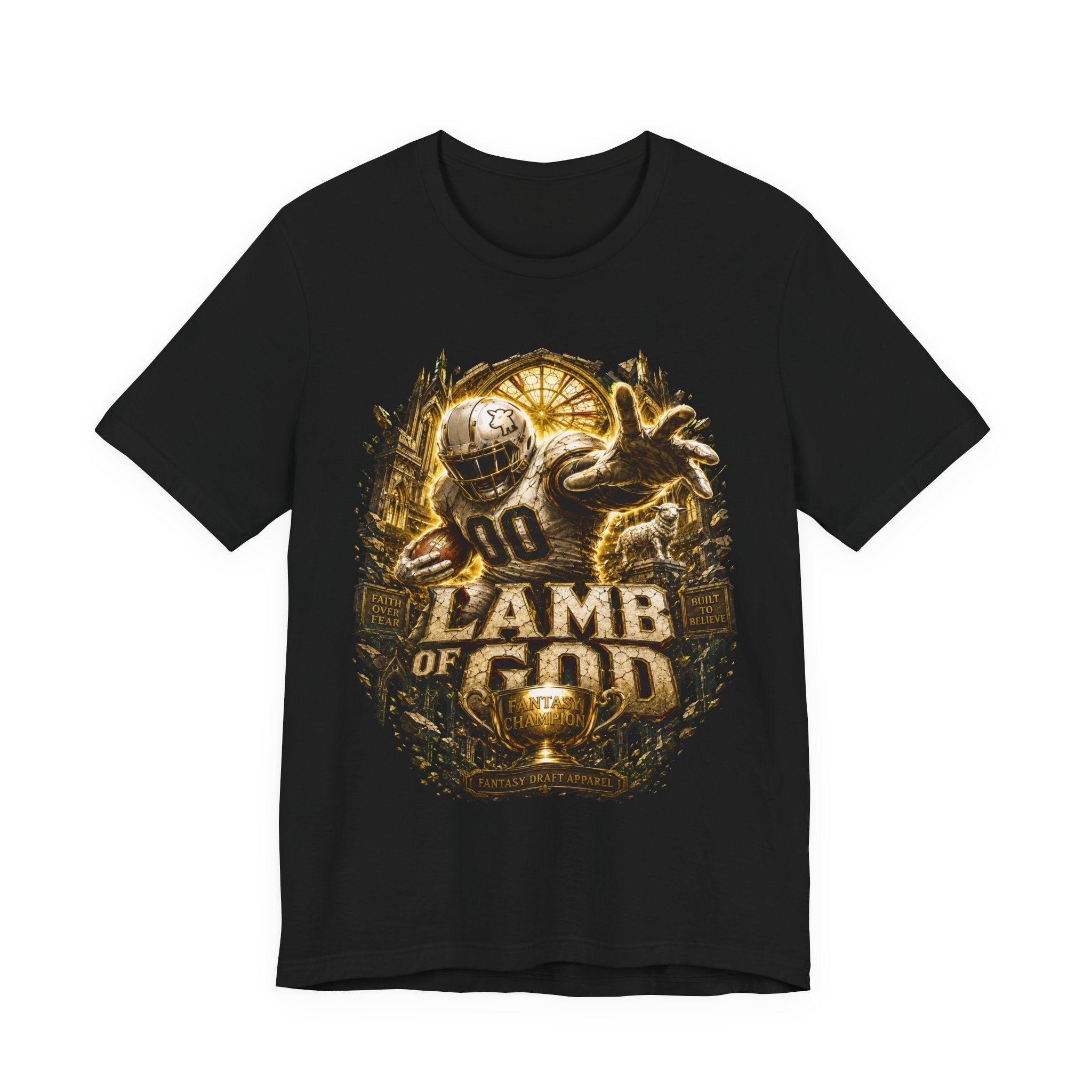 Lamb of God Premium Football Tee