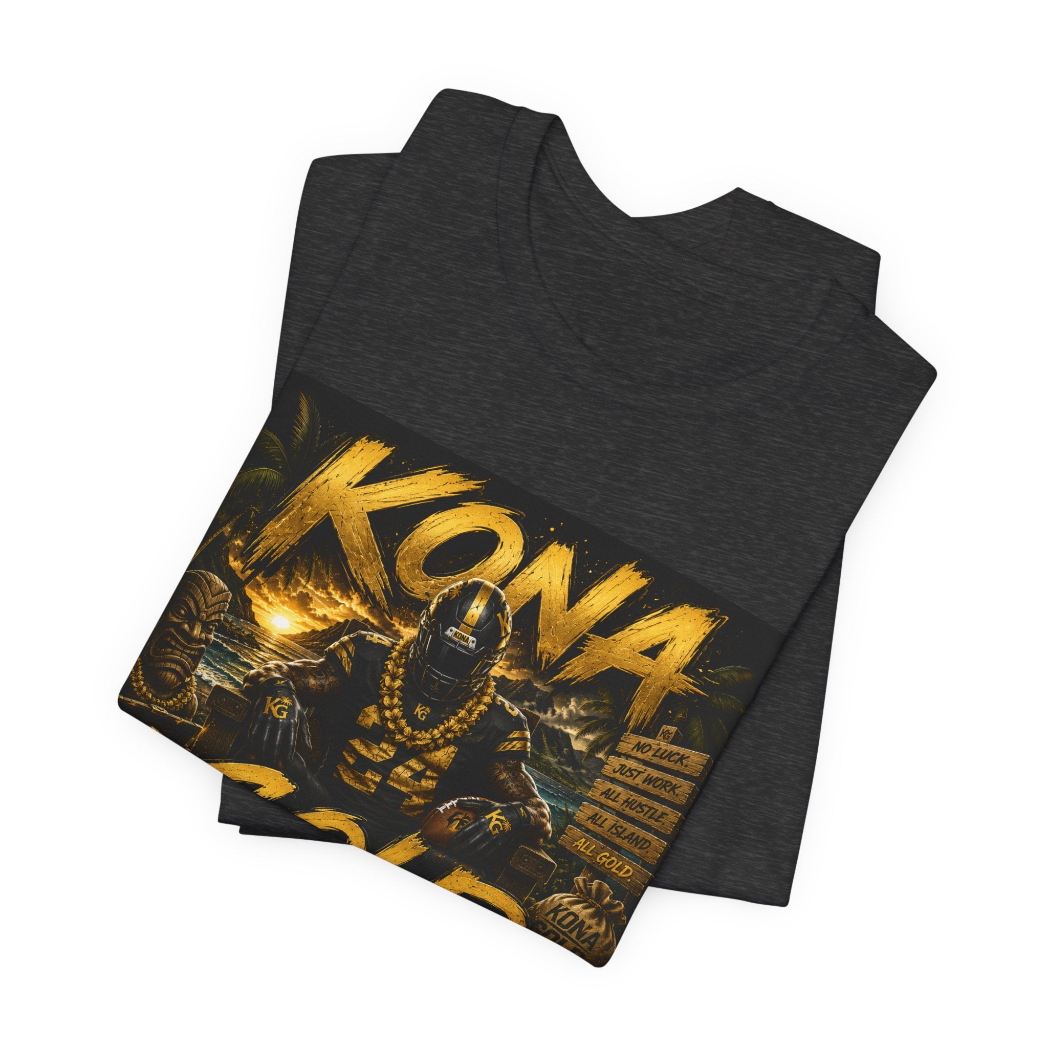 Kona Gold Football Tee