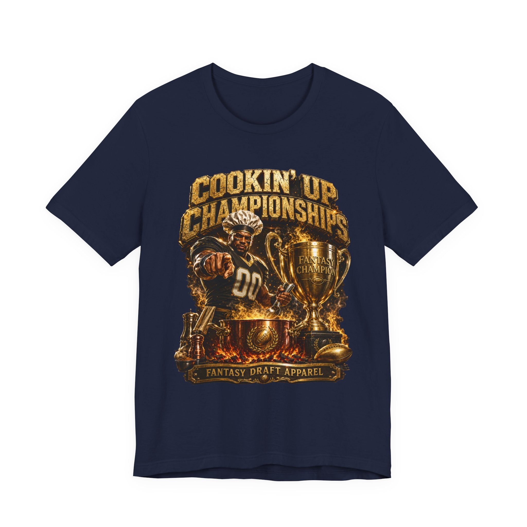 Cookin' Up Championships  – Fantasy Football Premium Football Tee