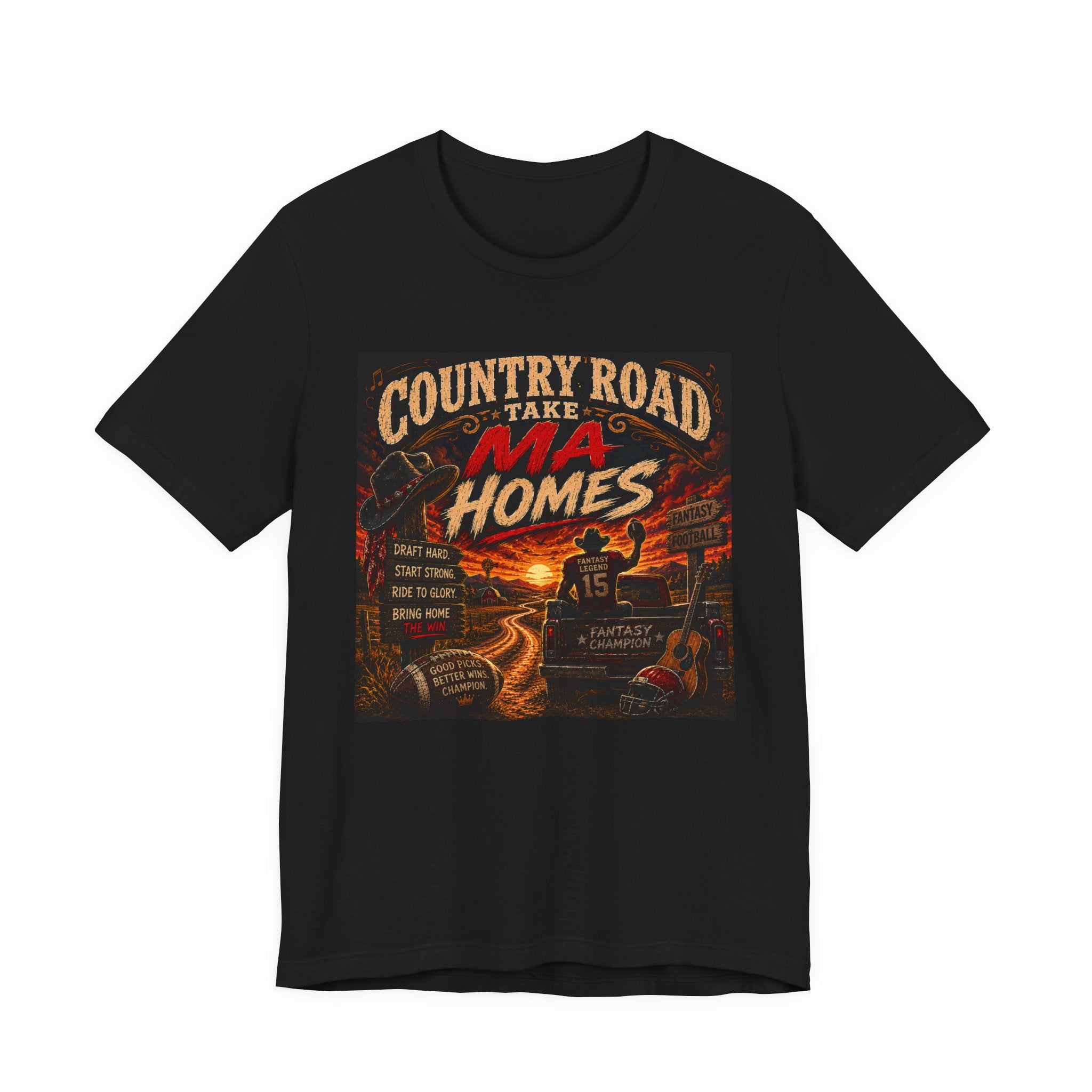 Country Road Take Ma Homes Fantasy Football Tee