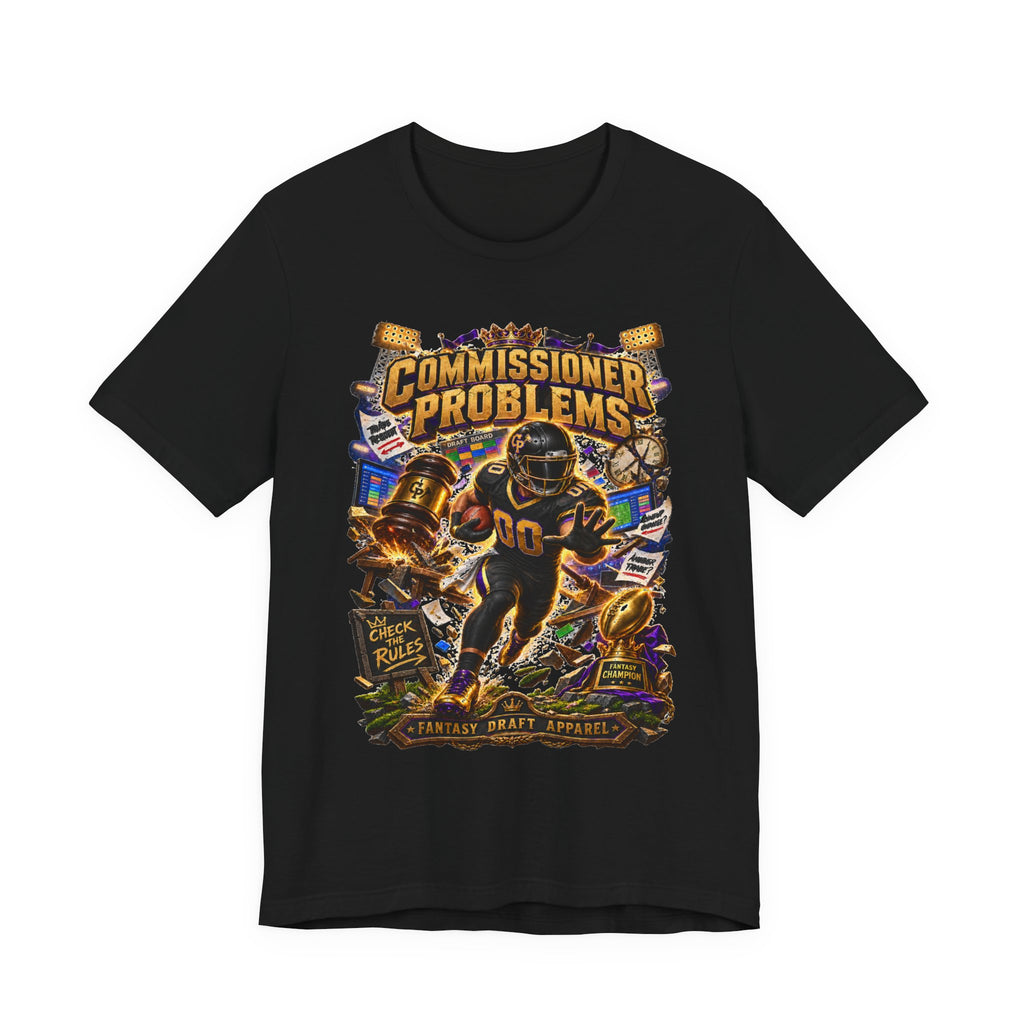 Commissioner Problems Team Football Tee