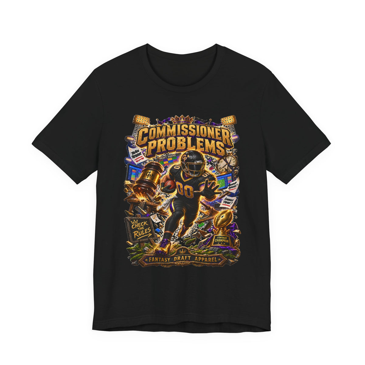 Commissioner Problems Team Football Tee