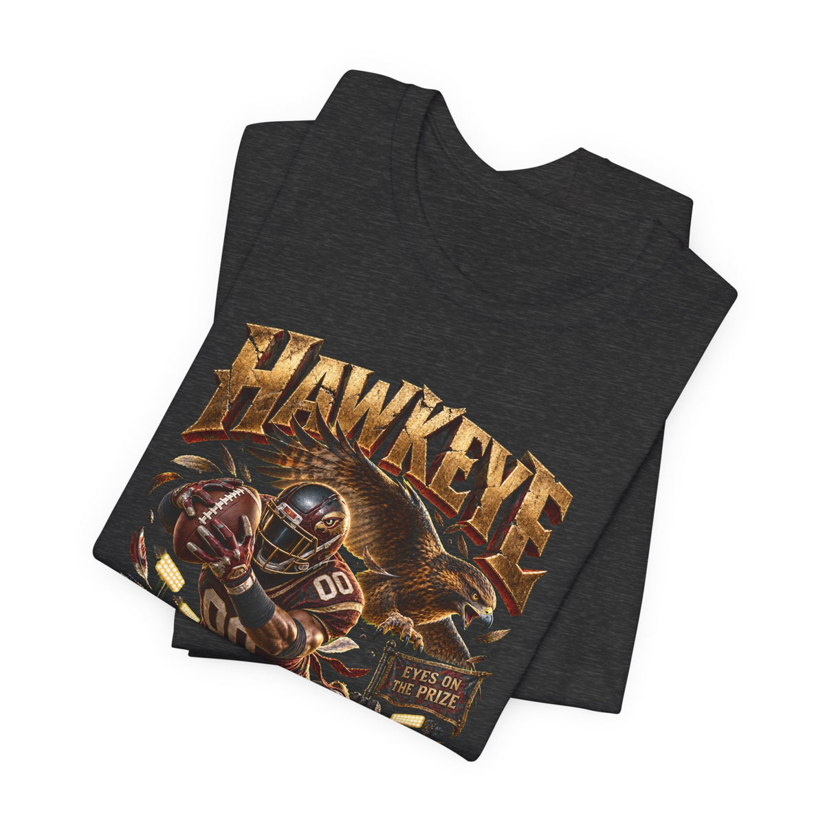 Hawkeye Team Football Tee
