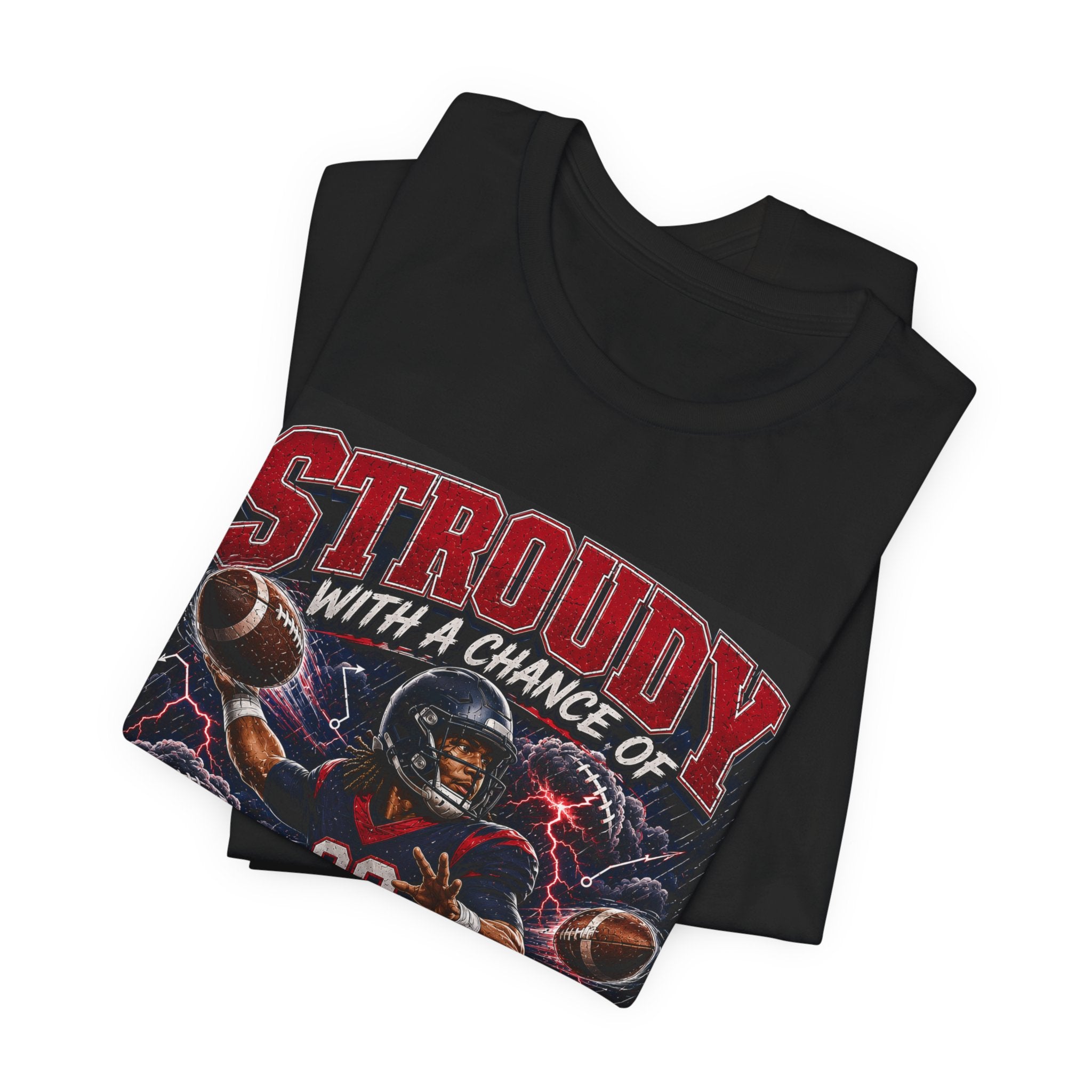 Stroudy With A Chance of Deep Balls Fantasy Football Tee