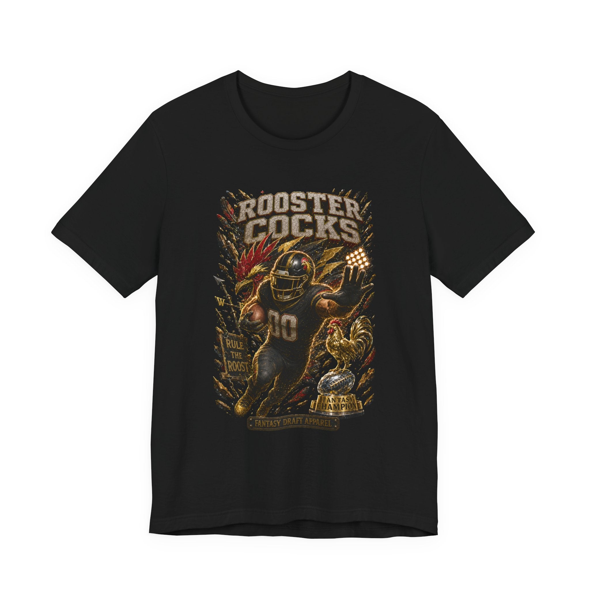 Rooster Cocks  Premium Football Tee