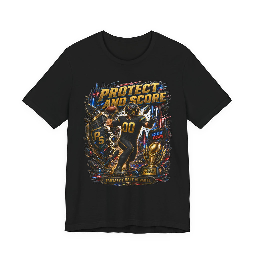 Protect and Score Team Football Tee