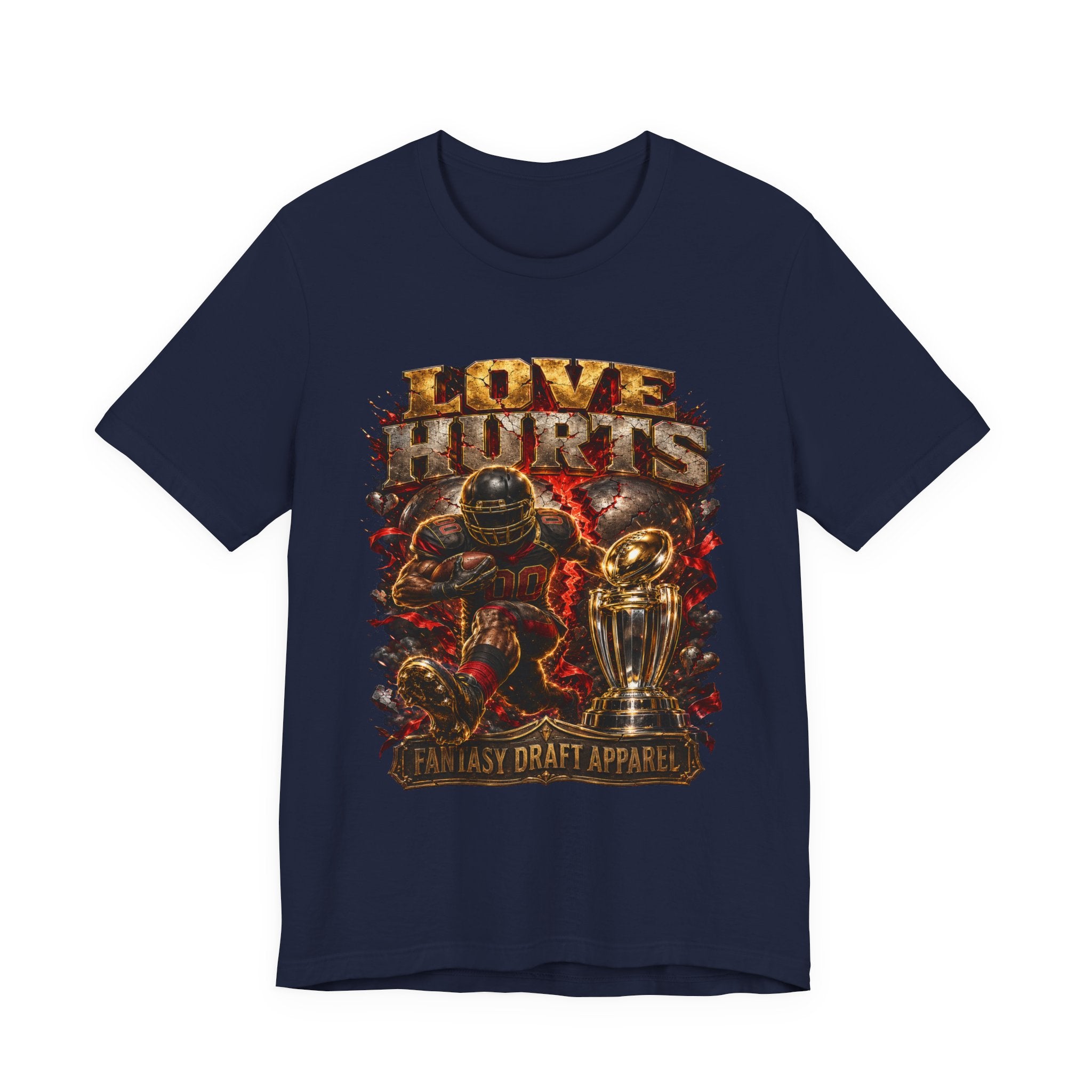 Love Hurts Premium Football Tee