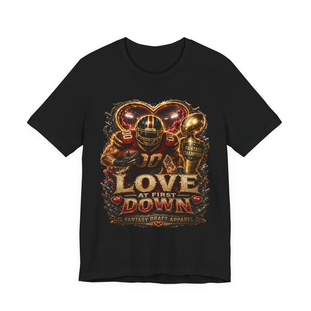 Love at First Down Premium Football Tee