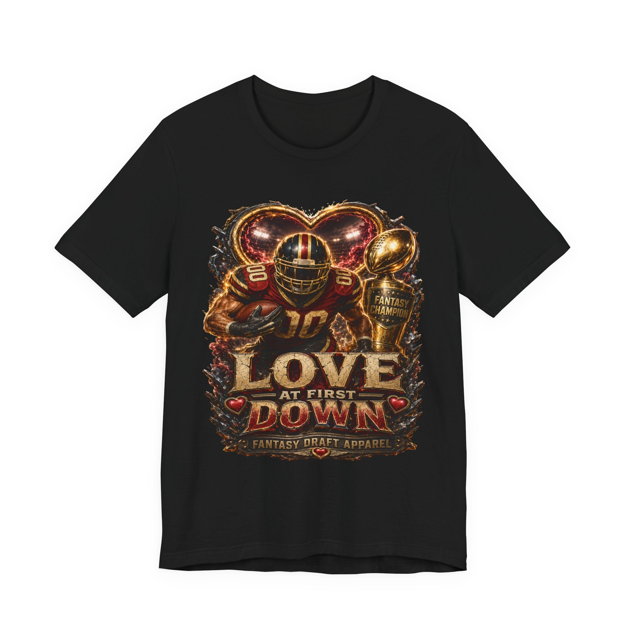 Love at First Down Premium Football Tee