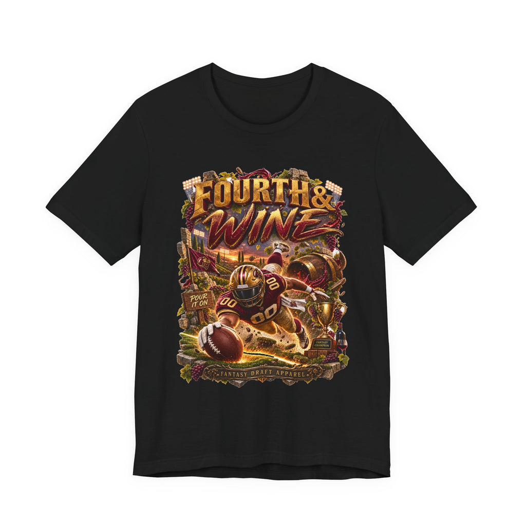 Fourth & Wine Team Football Tee