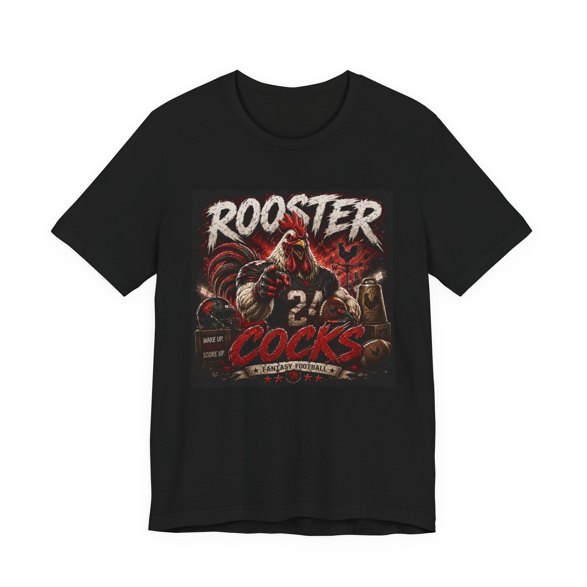 Rooster Cocks Fantasy Football Tee