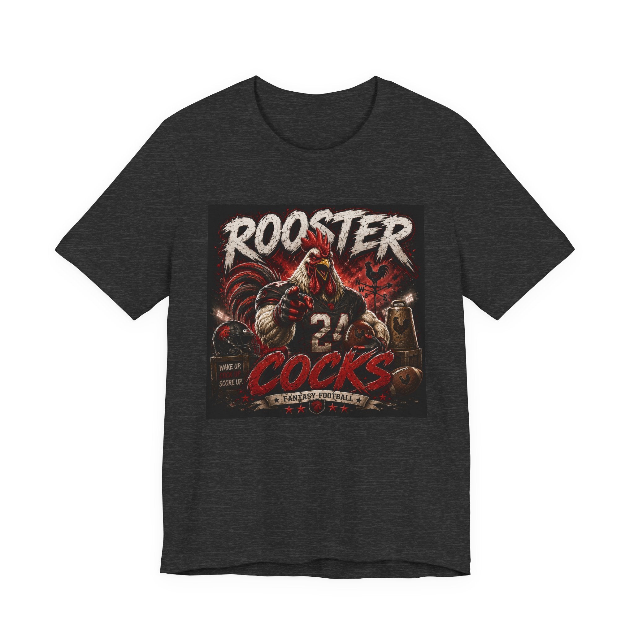 Rooster Cocks Fantasy Football Tee