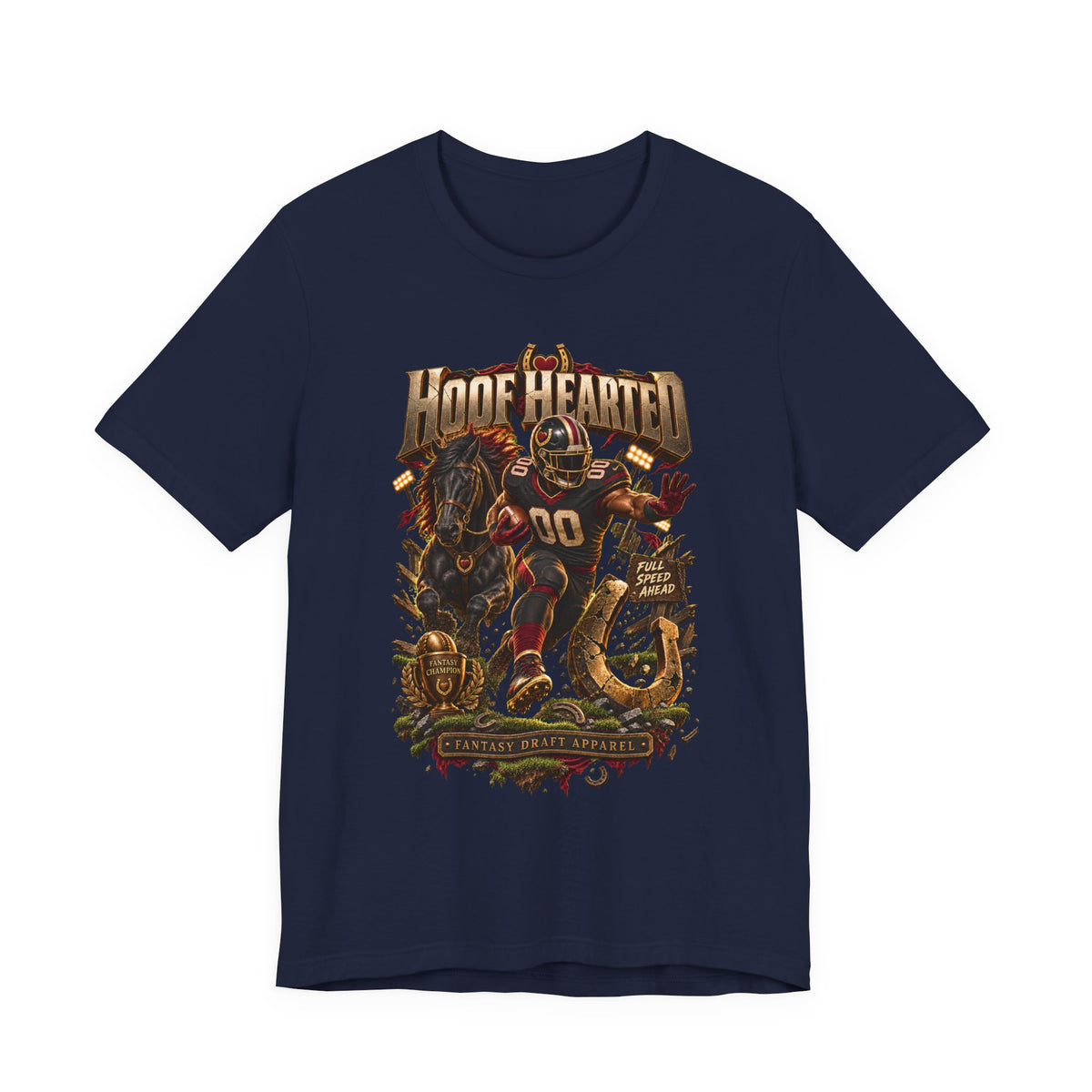 Hoof Hearted Team Football Tee