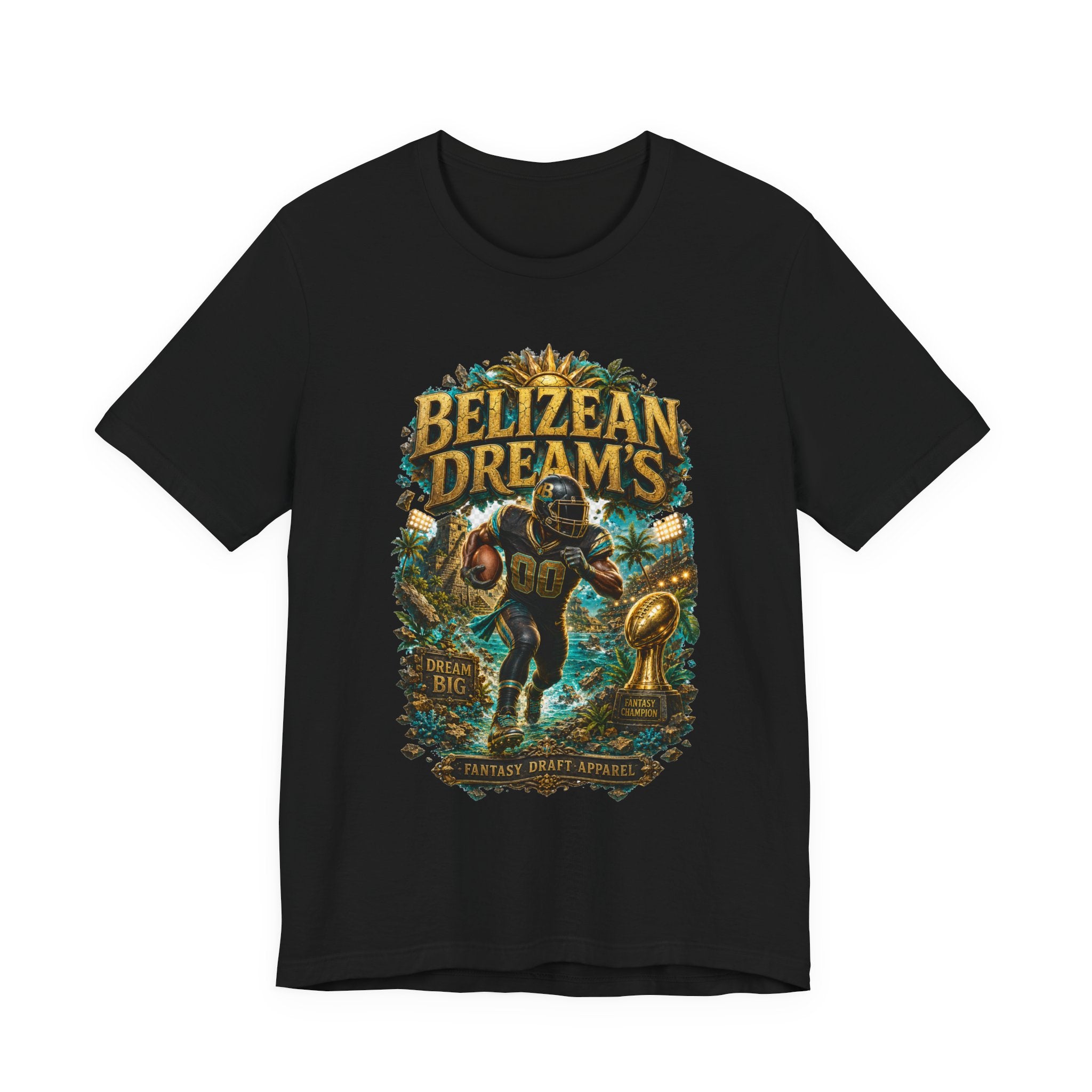Belizean Dreams Team Football Tee